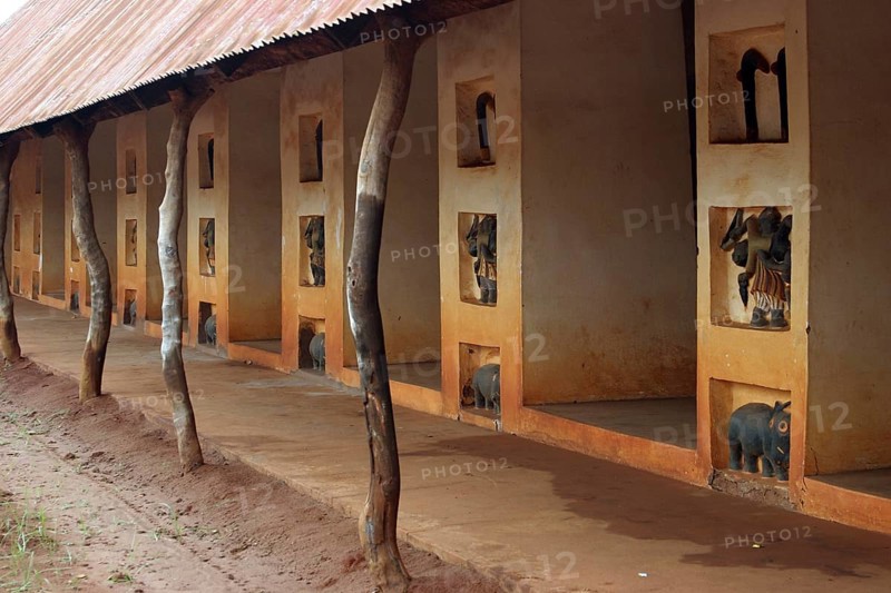 Bas-reliefs at the Abomey Historical Museum from the Dahomey Dynasty