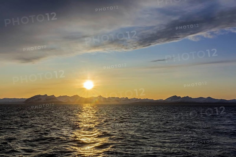 Billefjorden at sunset