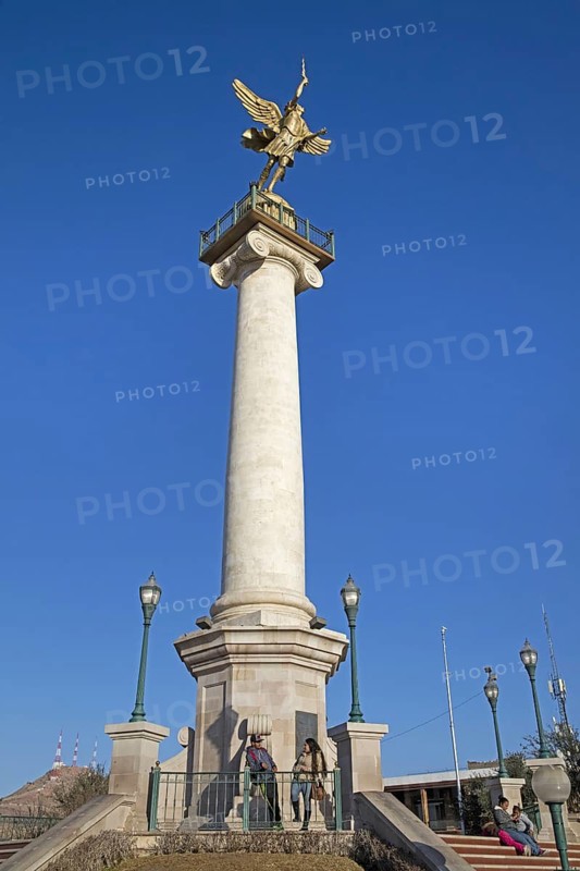 Marble column with Angel of Liberty