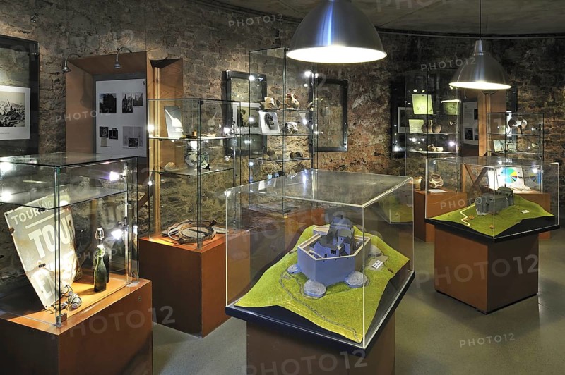 Exposition room of the medieval Franchimont Castle