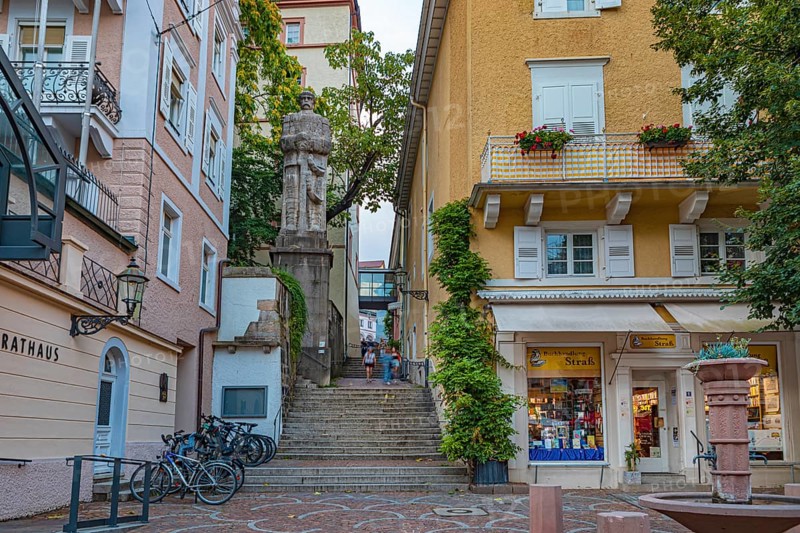 Jesuitenplatz and town hall in Baden-Baden