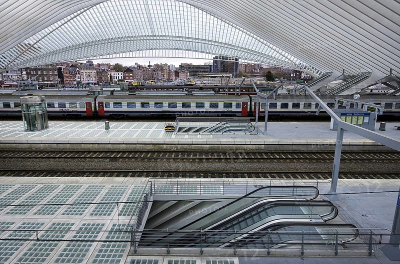 The Liege-Guillemins train station at Liege