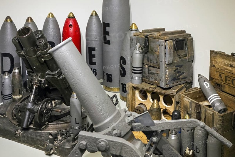 First World War One artillery ammunition and Minenwerfer