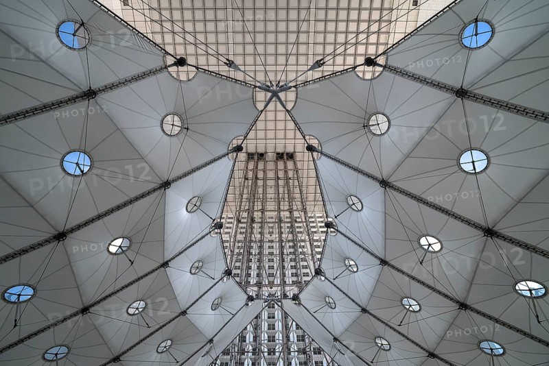 Tent roof inside the Grand Arche
