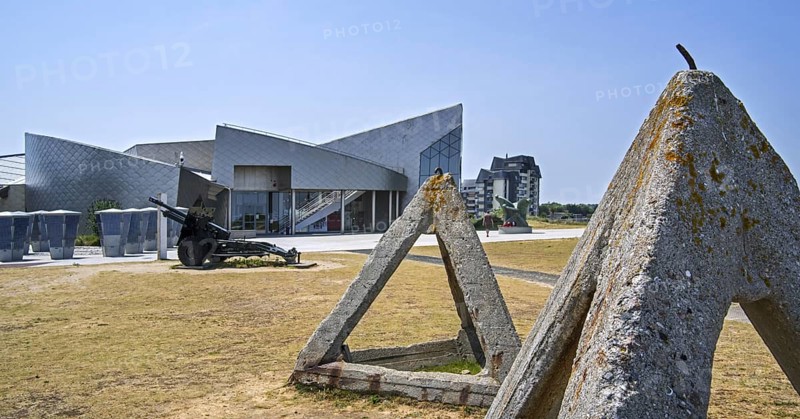 Tetrahydra anti-tank obstacles in front of Juno Beach Centre