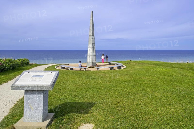 Monument 1st US Infantry Division Memorial at Omaha Beach