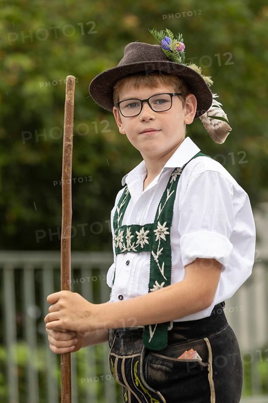 Alpine pasture boy