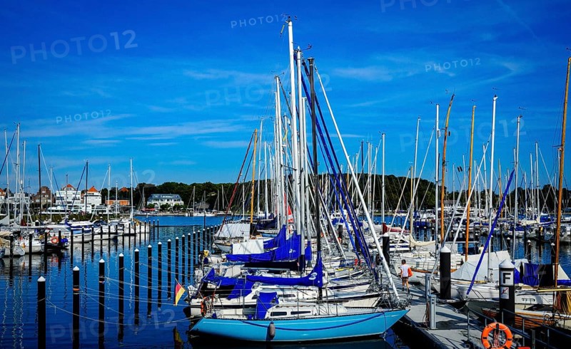 Pleasure craft harbour on the Priewall peninsula