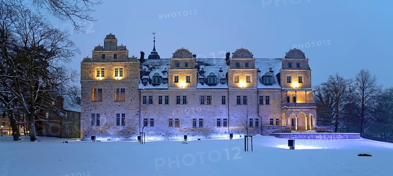Stadthagen Castle Illuminated Winter Stadthagen Germany