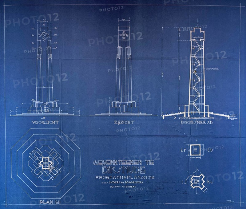 Blueprint of the IJzertoren