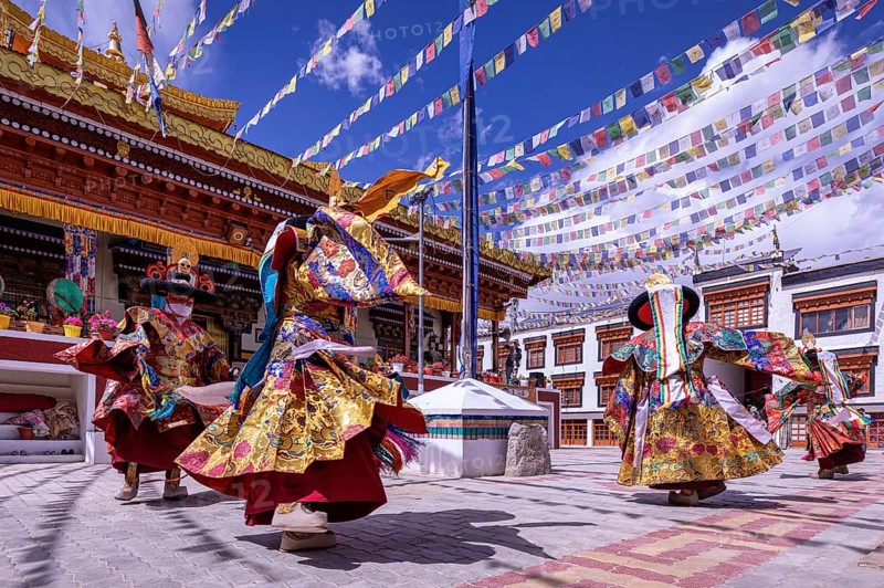 Cham dance performed by monks