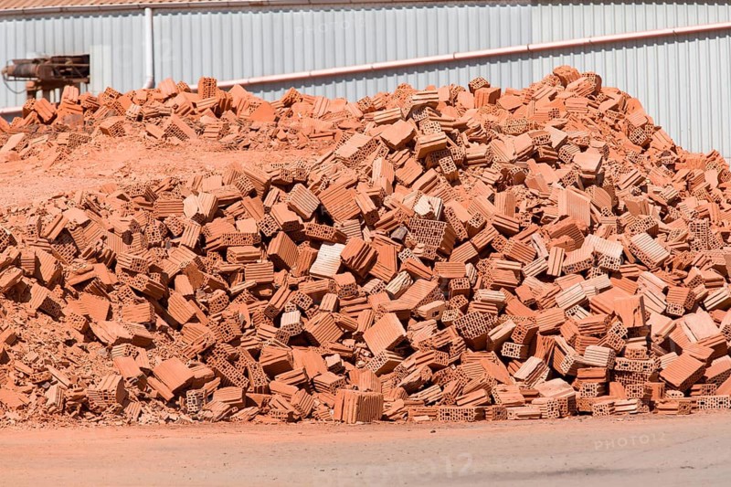 Brick rubble