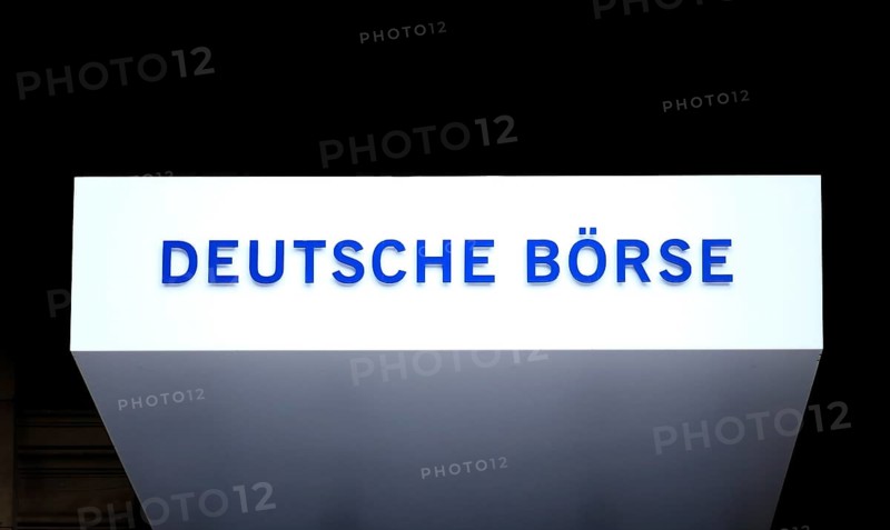 Sign with inscription Deutsche Boerse