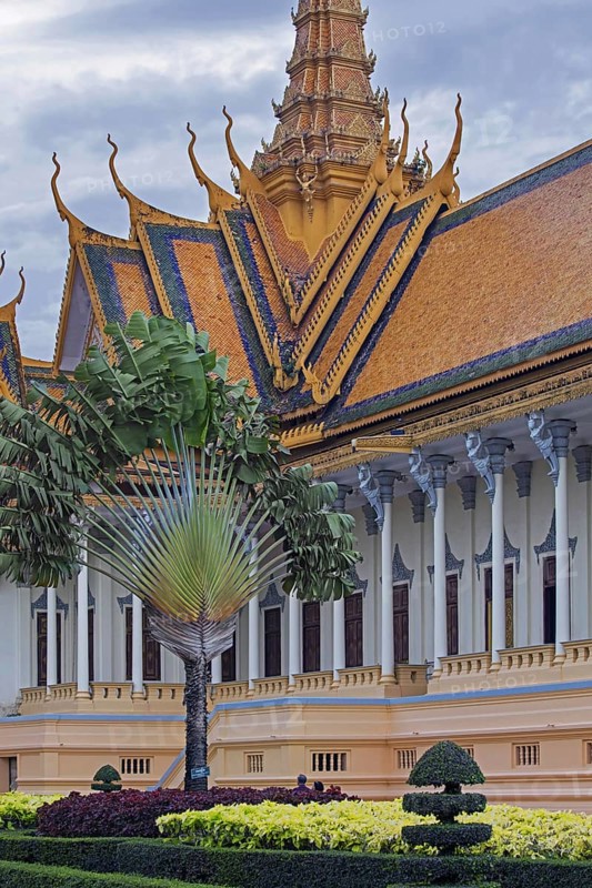 19th century Royal Palace of Cambodia in Chey Chumneas in Phnom Penh