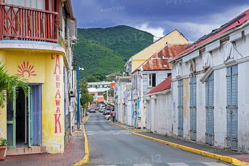 Street in the colonial centre of Marigot