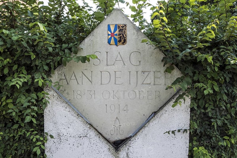 First World War One Albertina memorial remembering the Battle of the Yser