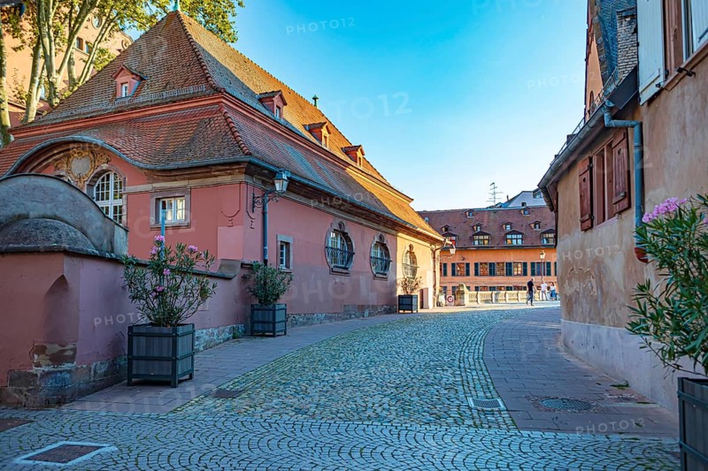 Pont Saint-Martin in Petite France of Strasbourg in France