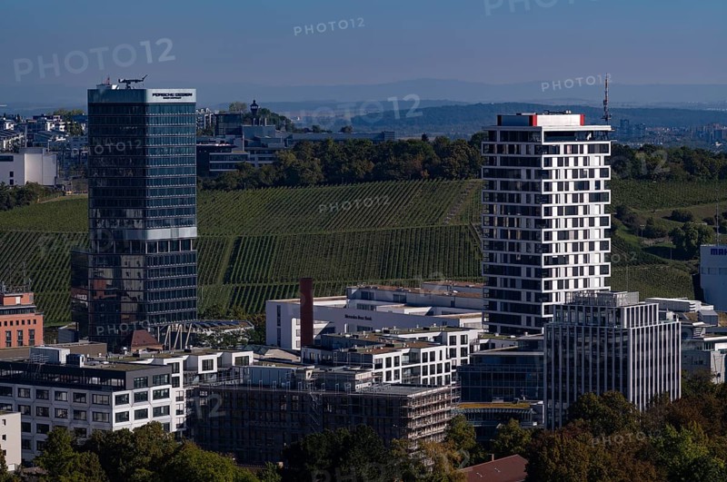 View of Feuerbach district from Killesberg tower