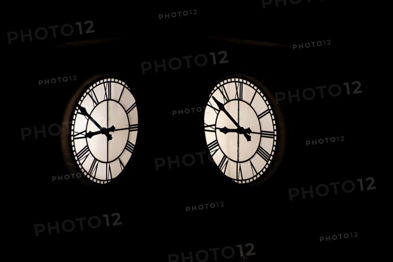 Historical clock at the water level tower