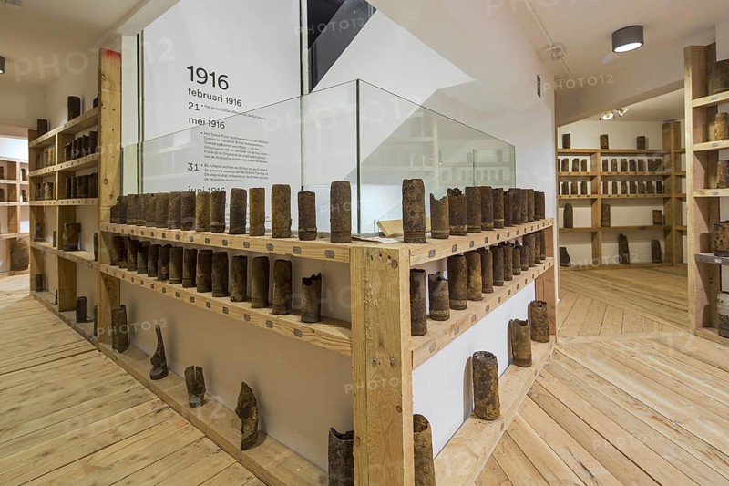 Interior of Museum aan de IJzer about the Flemish Movement inside the IJzertoren