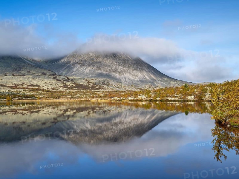 Stygghoin mountain in fog