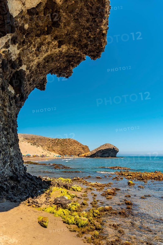 The Monsul beach of the Cabo de Gata Natural Park