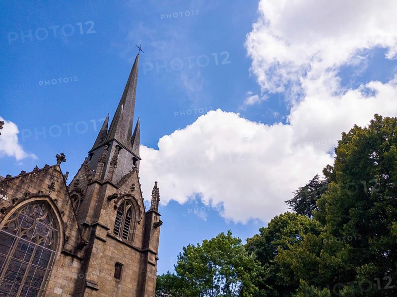 Church Saint-Sulpice de Fougeres. Brittany region