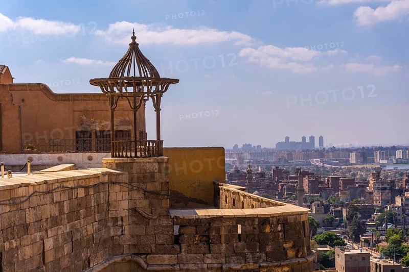 Viewpoint of the Alabaster Mosque to see the city of Cairo