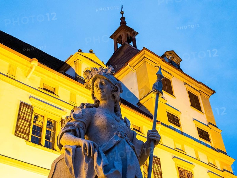 Statue at Eggenberg Palace