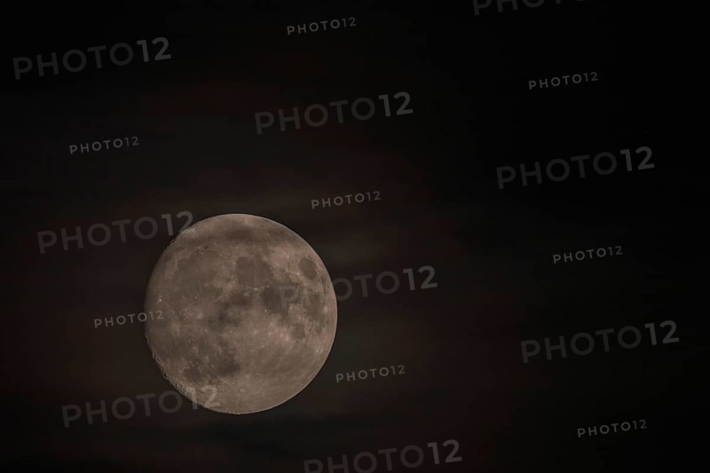 Moonrise over the mountains. Emmendingen
