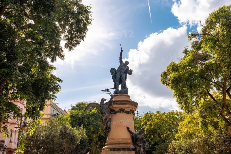 Statue called Vara de rey in Ibiza town