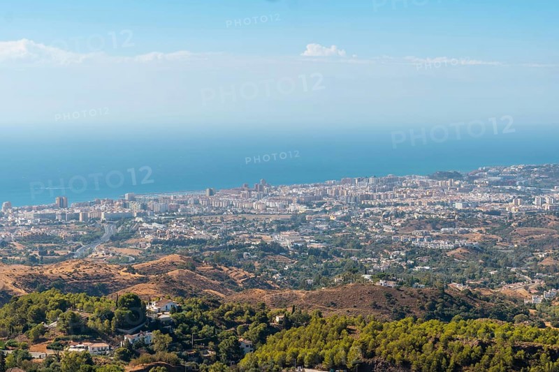 View from the viewpoint of the municipality of Mijas in Malaga. Andalusia