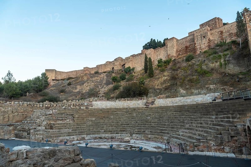 Amphitheater below the Alcazaba in the city of Malaga