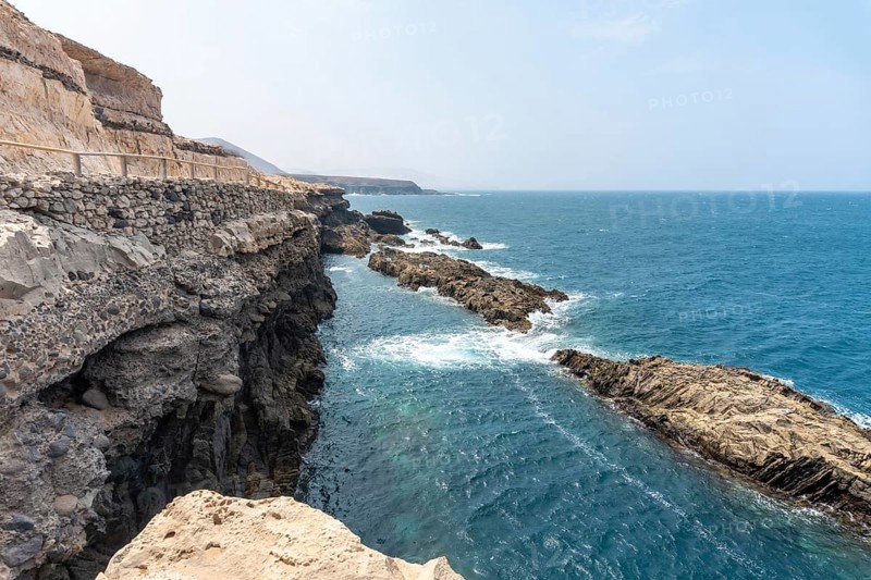 Views of the path towards the caves of Ajuy