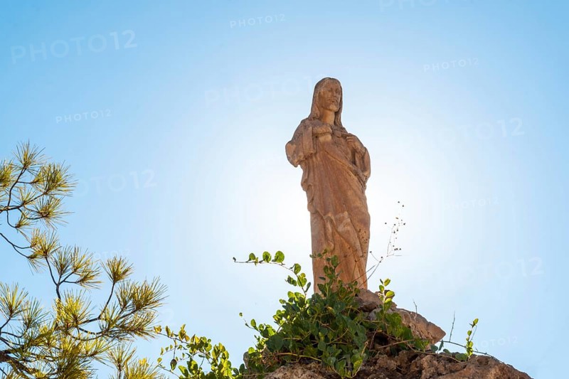 Sculpture in the Immaculate Conception Church in the municipality of Mijas in Malaga. Andalusia