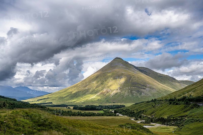 The 1076 metre high Beinn Dorain mountain in the West Highlands