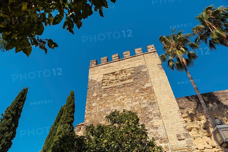 Facade of the fortified Alcazar of Almohad origin