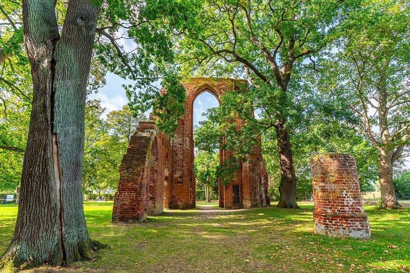 Ruin of Cistercian abbey Kloster Eldena