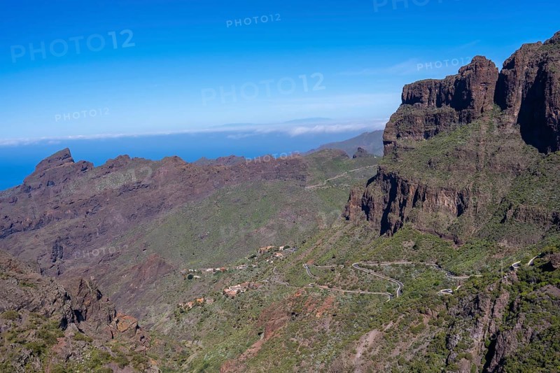 Masca Canyon in the mountain municipality in the north of Tenerife