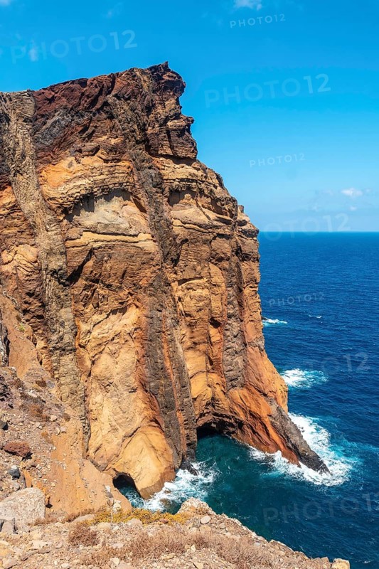 Rock formations at Ponta de Sao Lourenco