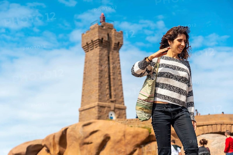A young woman at the Mean Ruz Lighthouse