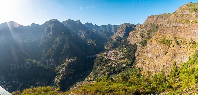 Panoramic view of Curral das Freiras from the Eira do Serrado viewpoint