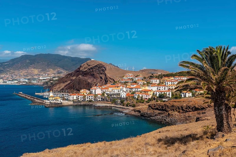 Coastal village of Canical in Madeira. Fishing port
