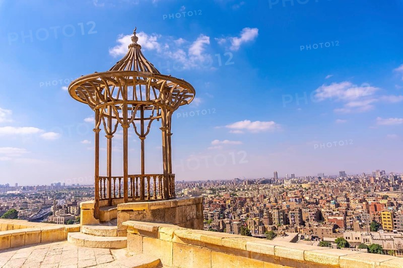 Viewpoint of the Alabaster Mosque to see the city of Cairo