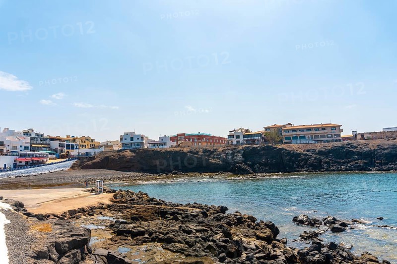 Tourist town of El Cotillo in the north of the island of Fuerteventura