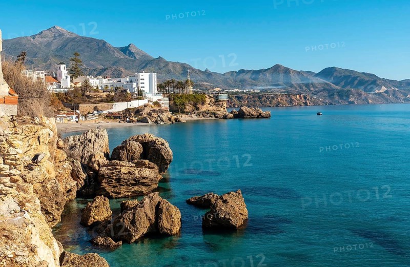 La Caletilla beach and Calahonda beach in the town of Nerja