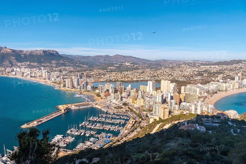 Beautiful view in the Penon de Ifach Natural Park in the city of Calpe