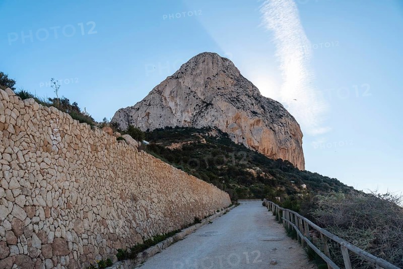 Path up to the Penon de Ifach Natural Park in the city of Calpe