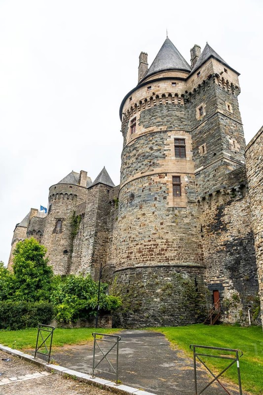 Vitre Castle walls. Ille-et-Vilaine department