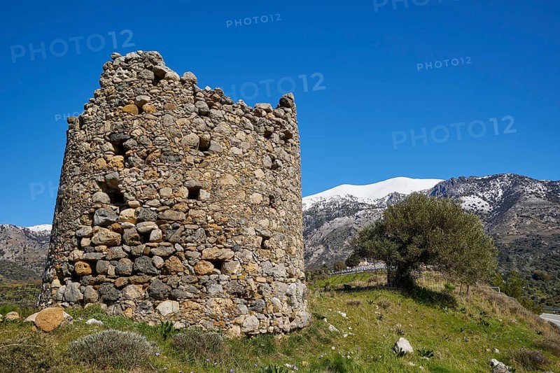 Round old fortified defence tower